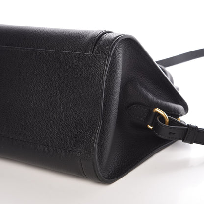Alexander McQueen Pebbled Calfskin Padlock Pocket Tote Black 7 of 10