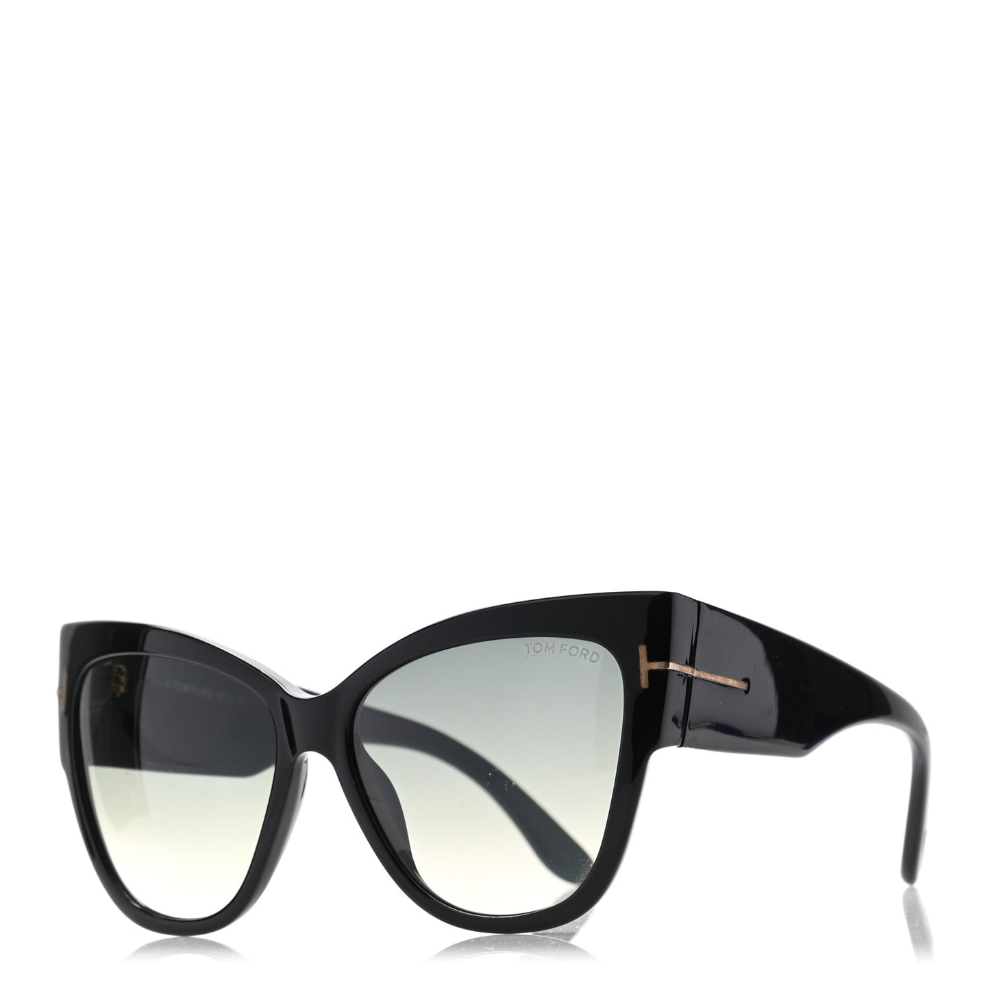 Acetate Anoushka Cat Eye Sunglasses TF371 Black
