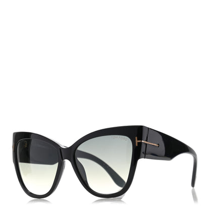 Tom Ford Acetate Anoushka Cat Eye Sunglasses TF371 Black 1 of 9