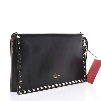Valentino Garavani Nappa Rockstud Wristlet Clutch Black 2 of 9