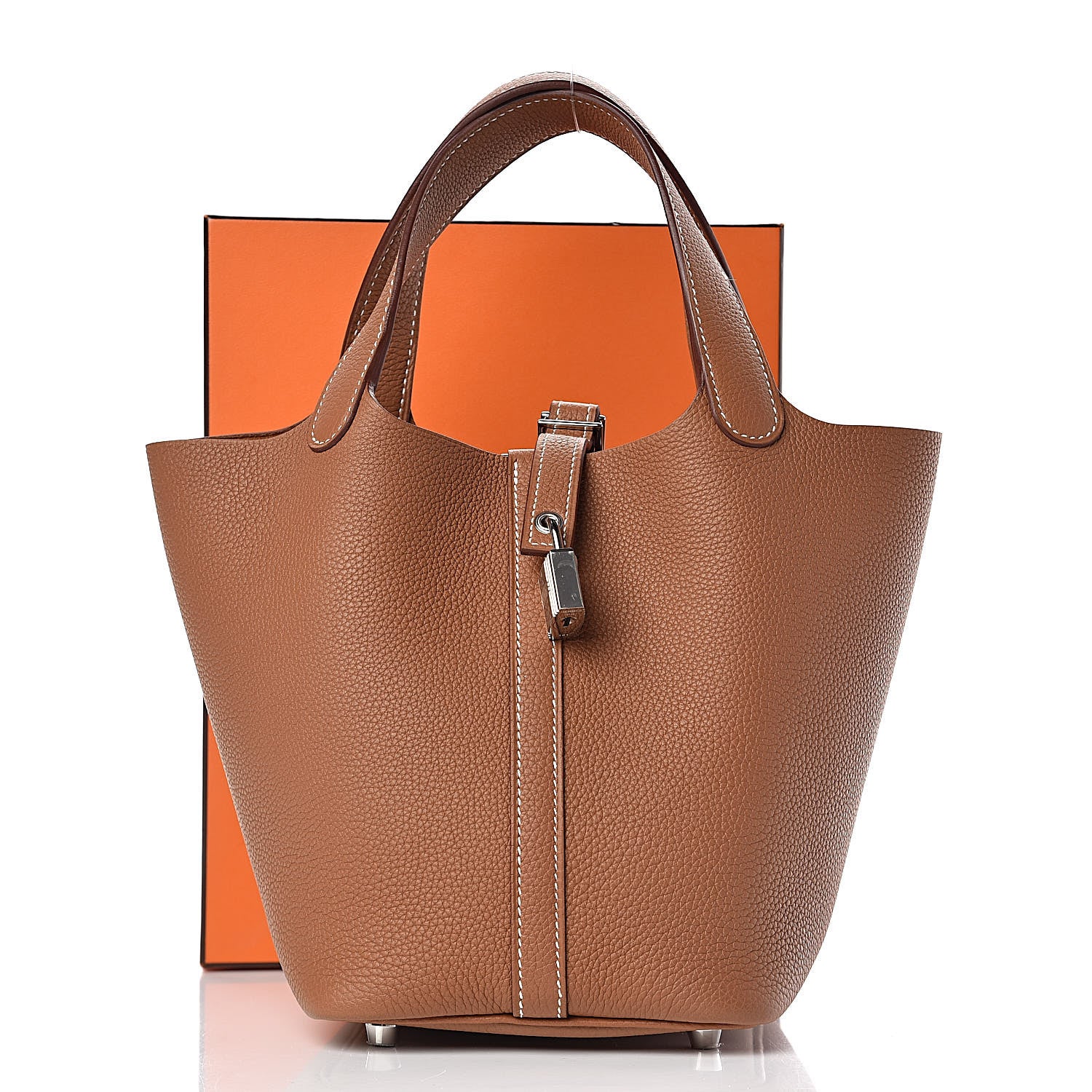 Hermes Taurillon Maurice Picotin Lock 18 PM Gold 10 of 10