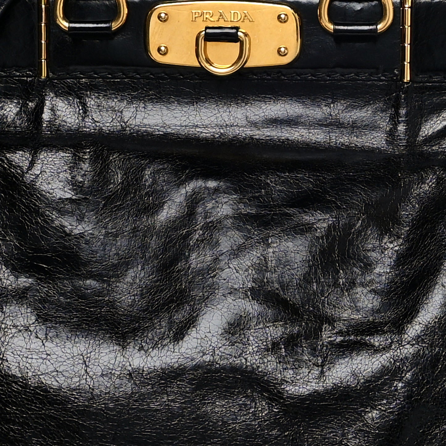 Glace Calf Tote Black