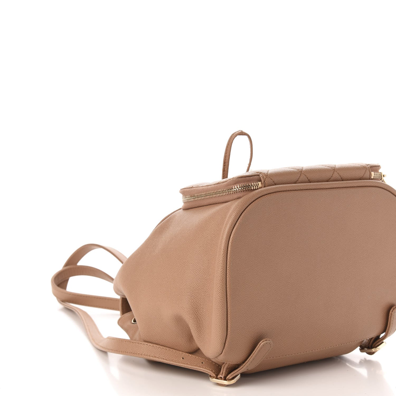 Chanel Caviar Quilted Business Affinity Backpack Beige 7 of 10