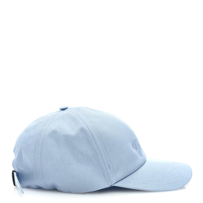 Gucci Cotton Embroidered Logo Script Baseball Hat XL Porcelain Blue 5 of 8
