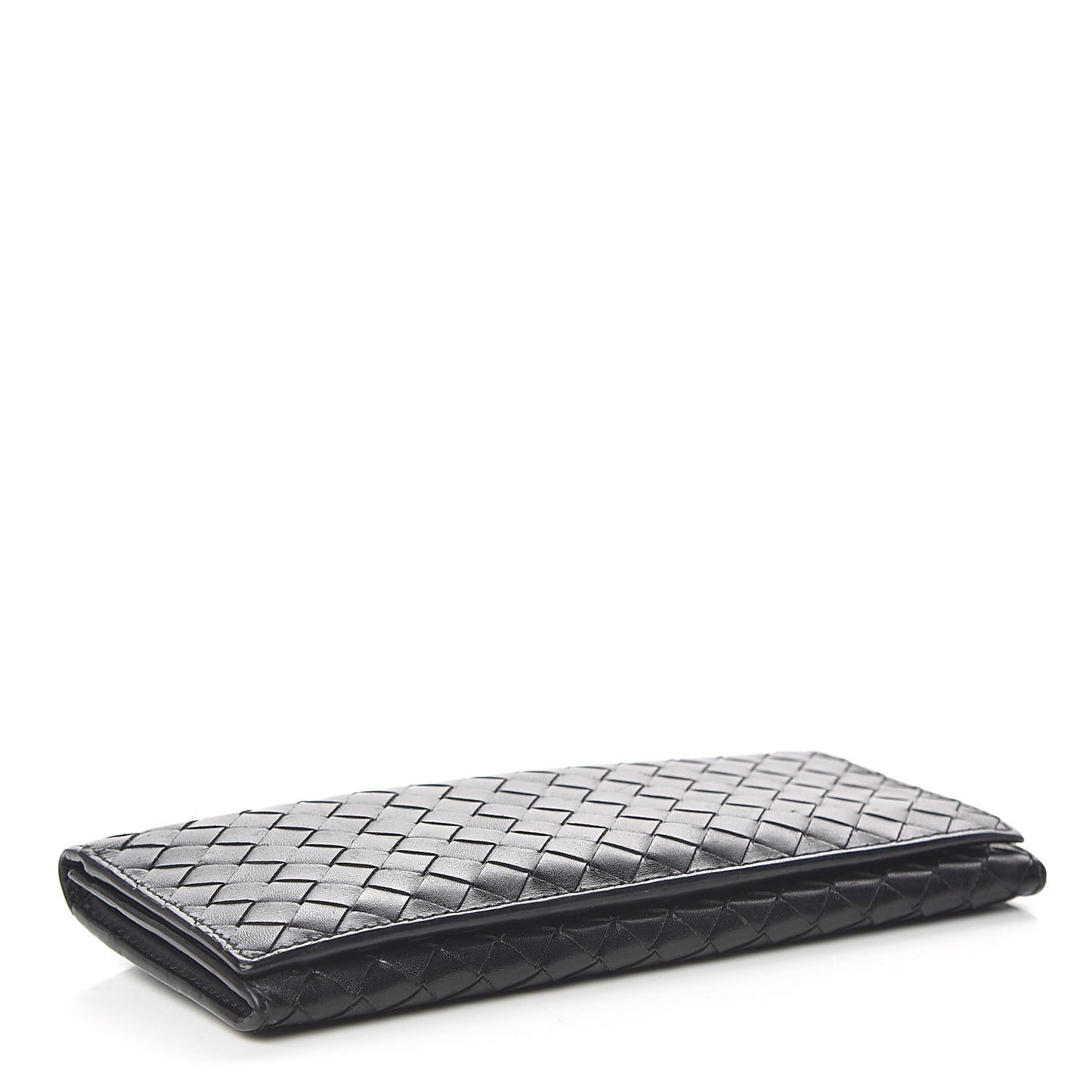 Nappa Intrecciato Flap Wallet Black