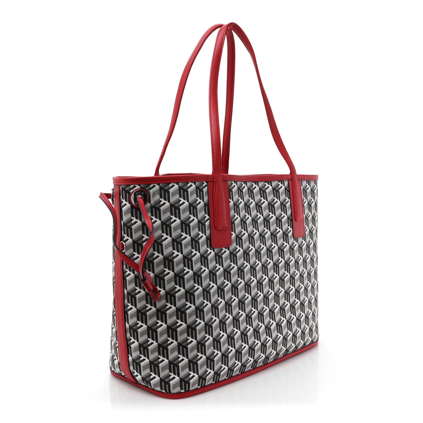 Visetos Medium Liz Reversible Shopper Tote Ruby Red