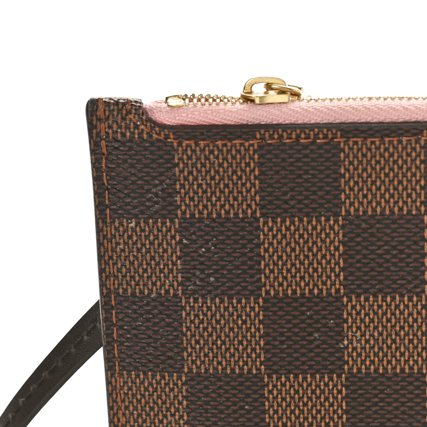 Damier Ebene Neverfull MM GM Pochette Rose Ballerine