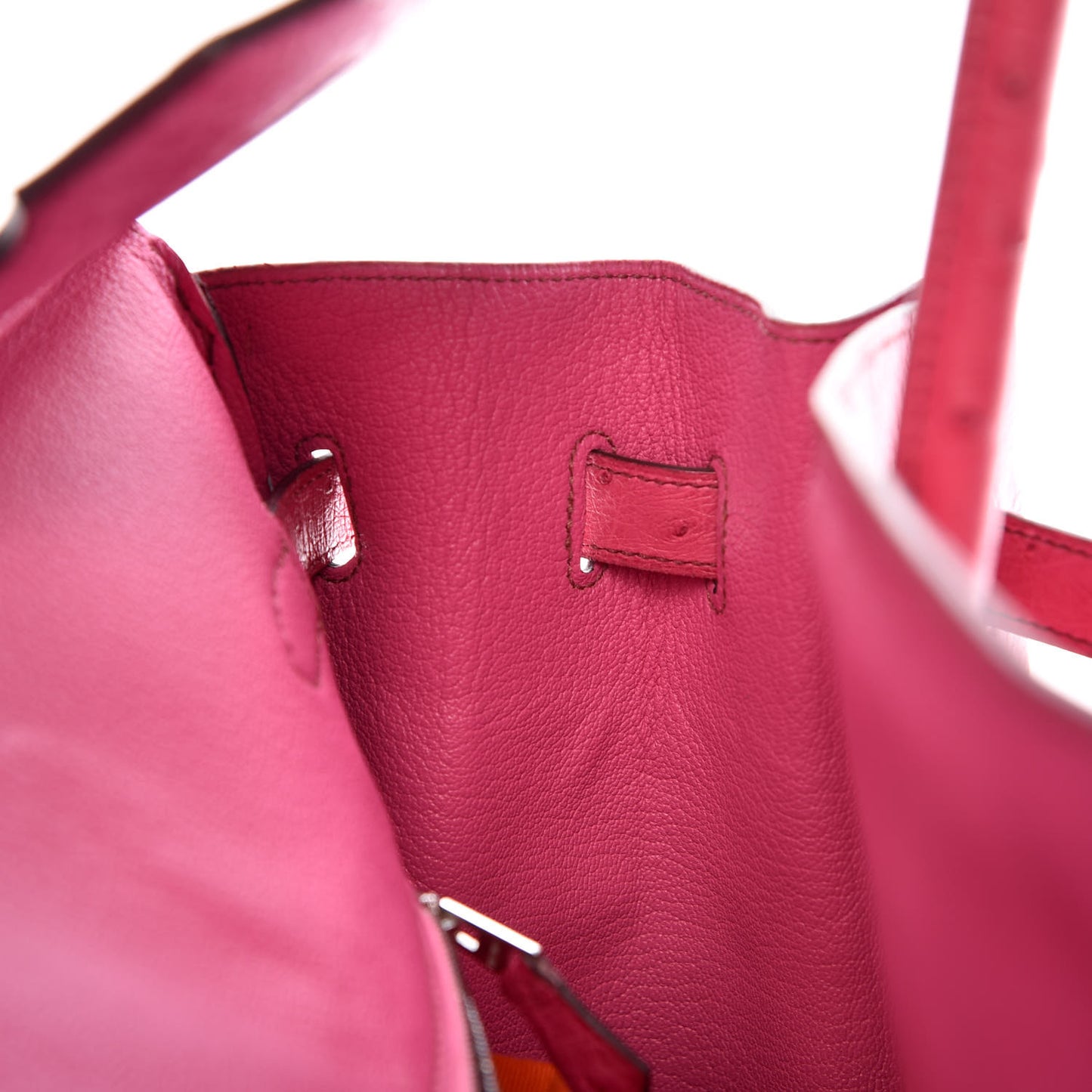 Ostrich Birkin 35 Fuchsia