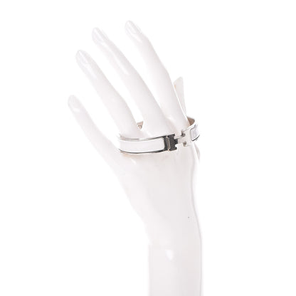 Hermes Enamel Narrow Clic Clac H Bracelet PM White 2 of 14