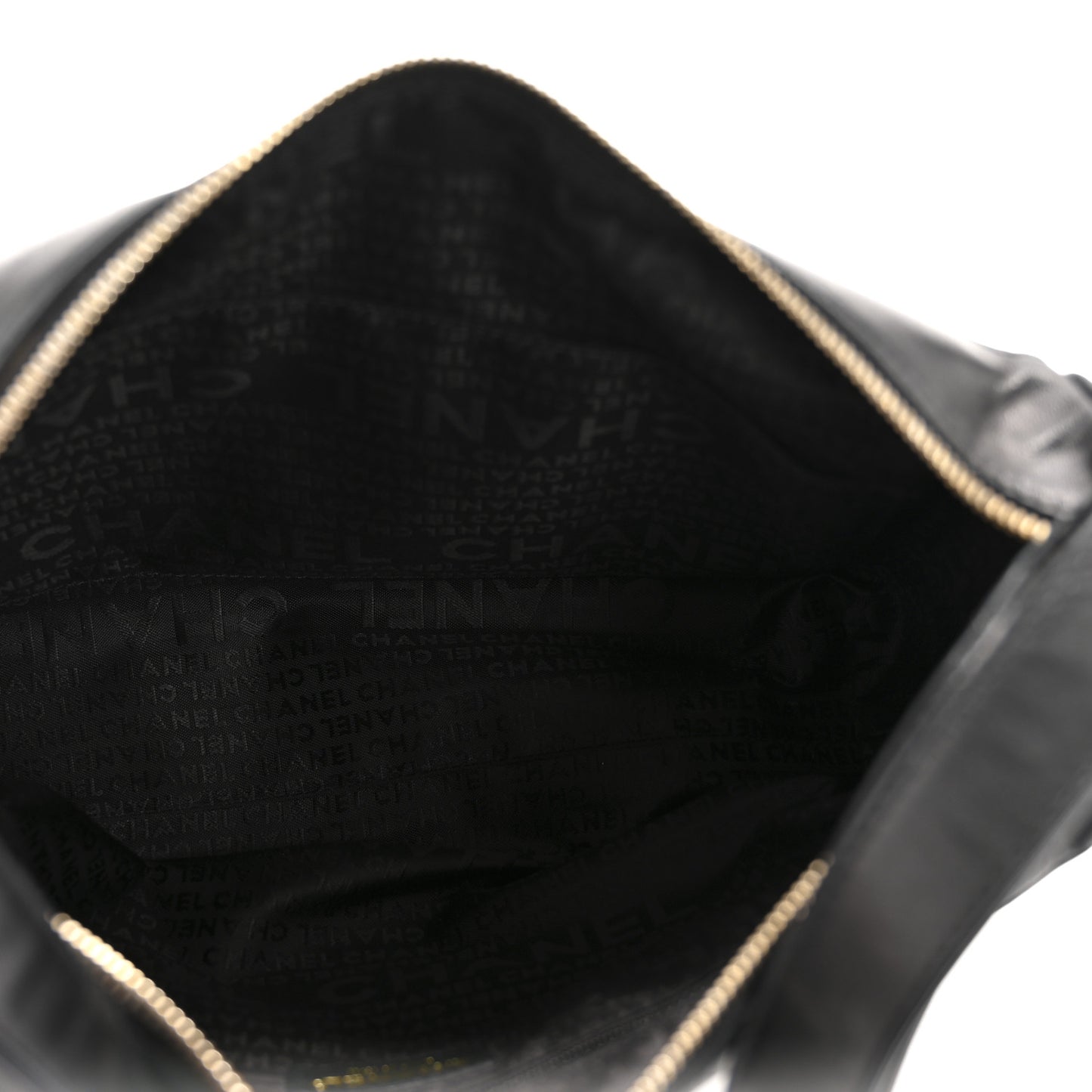Lambskin Quilted Medium Chocolate Bar Shoulder Bag Black