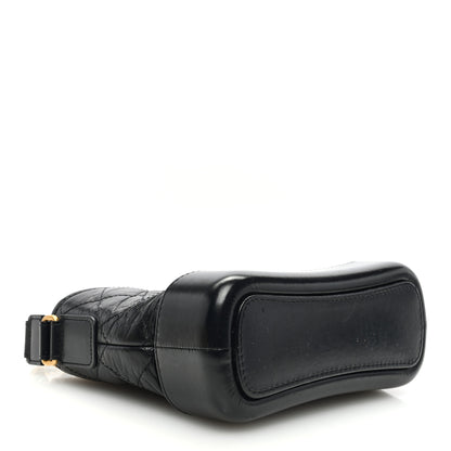 Chanel Aged Calfskin Quilted Small Gabrielle Hobo Black 4 of 12