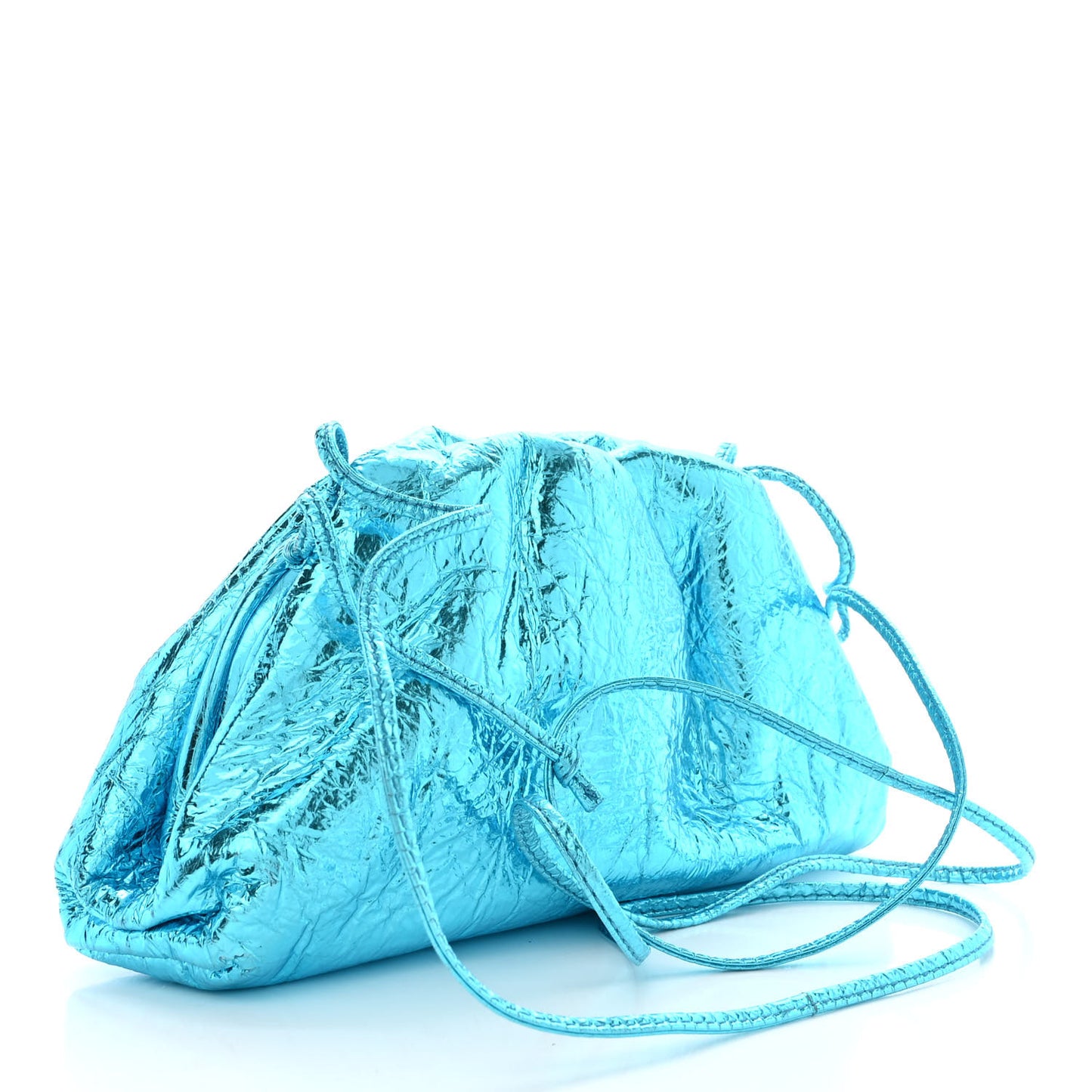 Metallic The Mini Pouch Sky Blue