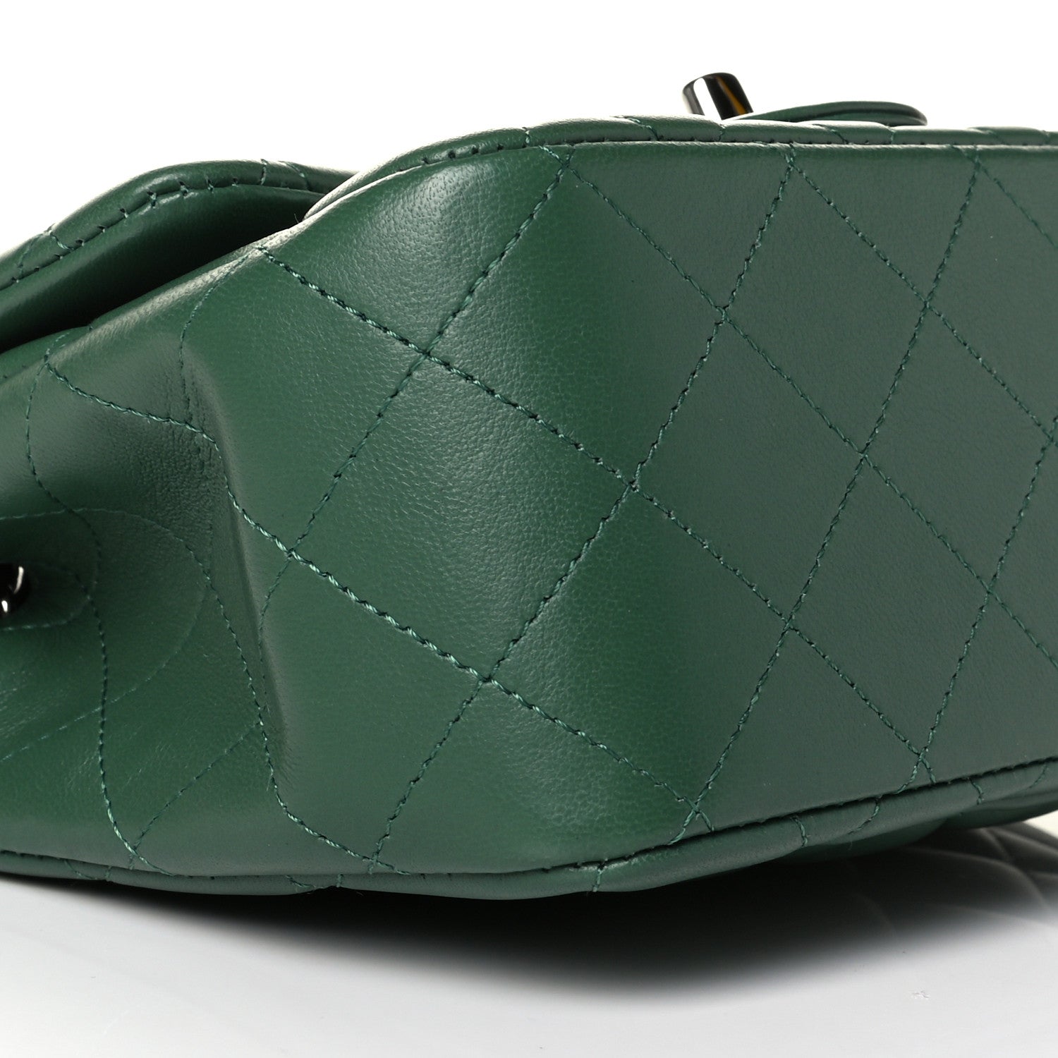 Chanel Lambskin Quilted Mini Square Flap Green 5 of 7