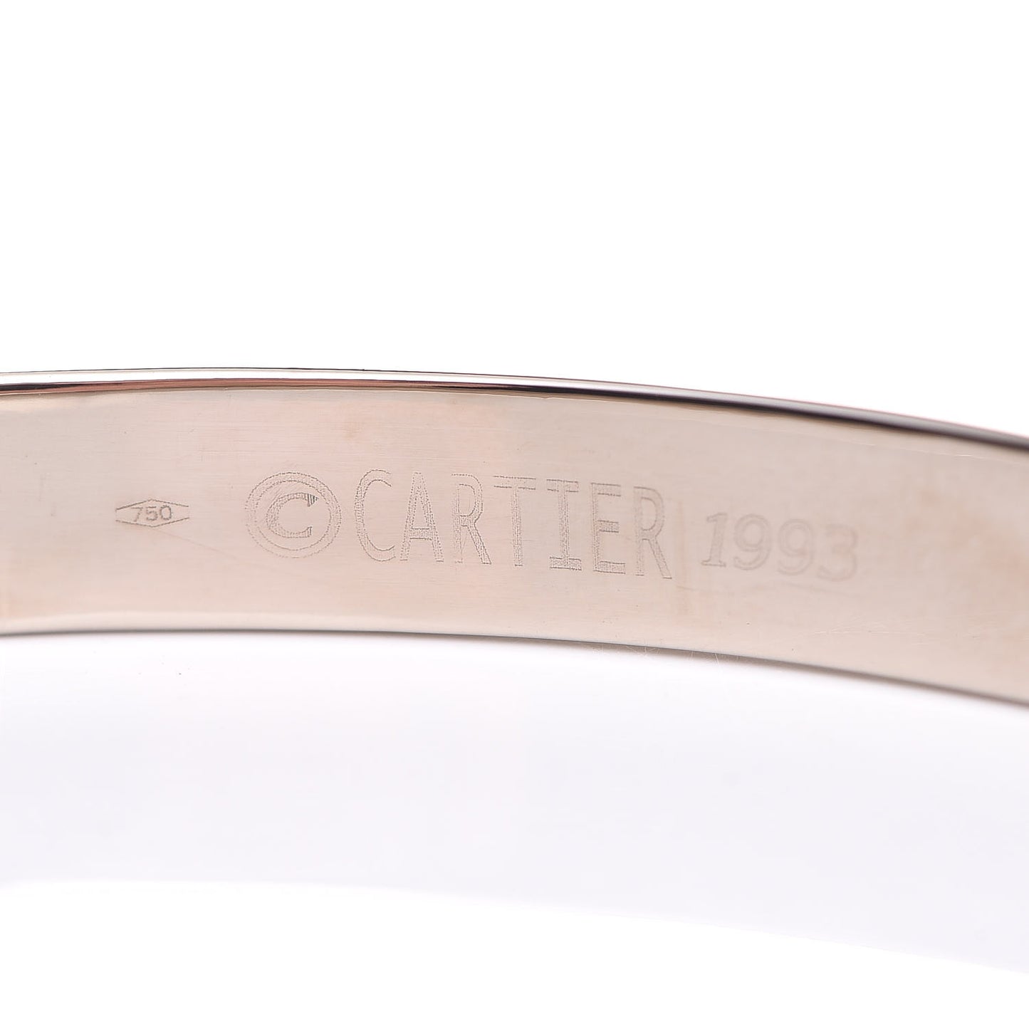 18K White Gold LOVE Bracelet 19
