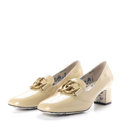 Gucci Vernice GG Victoire 55mm Loafer Pumps 39 Sand Storm 3 of 10