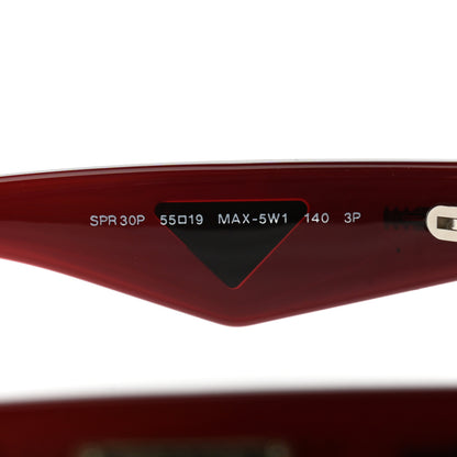 Prada Polarized Sunglasses SPR 30P Red 6 of 9