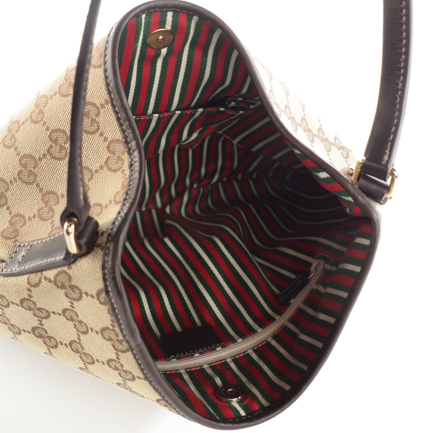 Gucci Monogram Medium New Britt Hobo Dark Brown 7 of 7