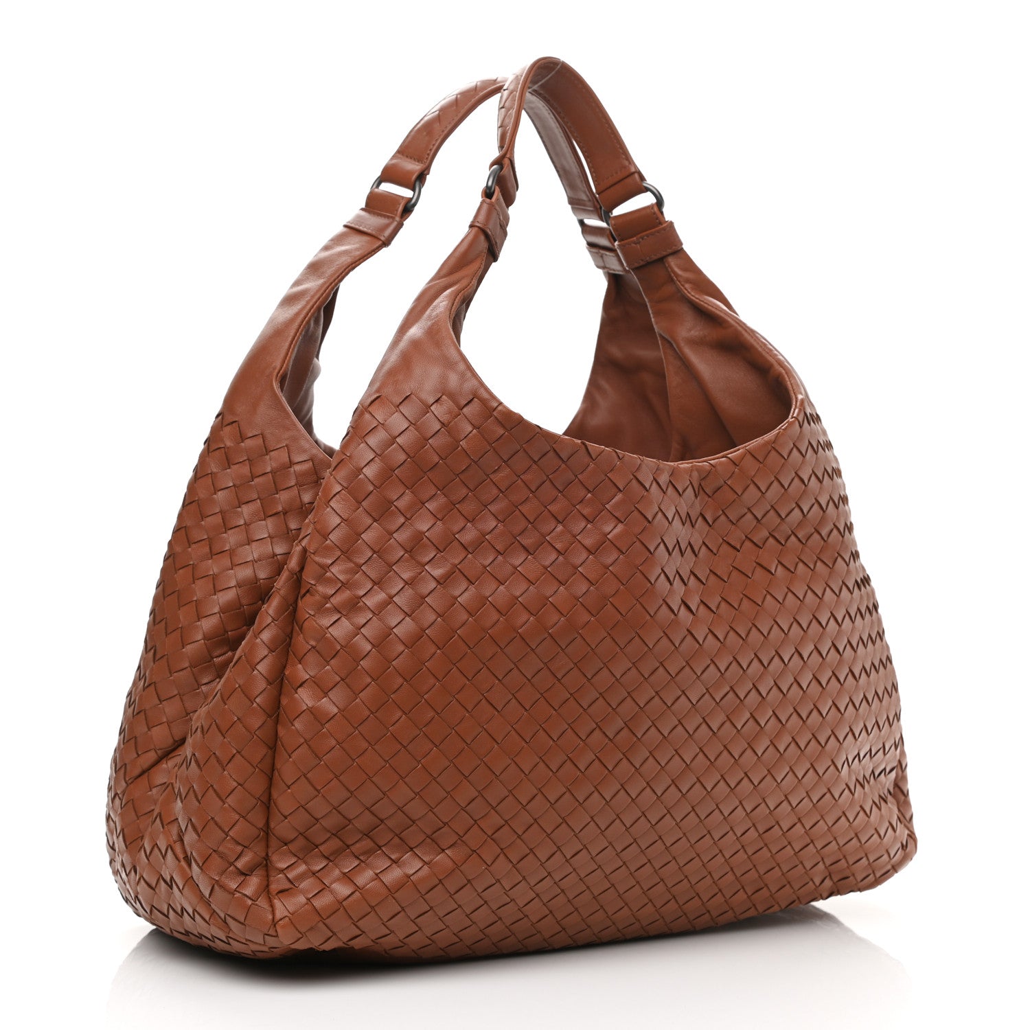 Bottega Veneta Nappa Intrecciato Large Campana Hobo Rust 2 of 9