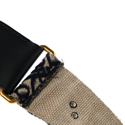 Christian Dior Oblique Studded Shoulder Strap Blue 4 of 6