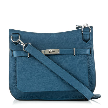 Hermes Taurillon Clemence Jypsiere 28 Bleu Thalassa 1 of 7