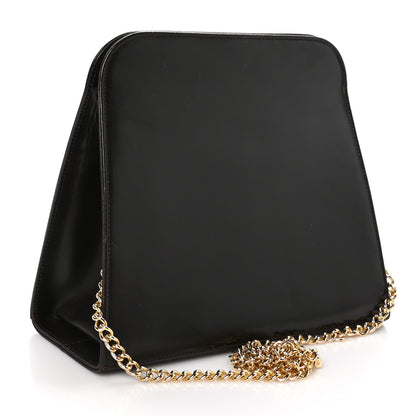 Salvatore Ferragamo Calfskin Diana Clutch Brown 3 of 12