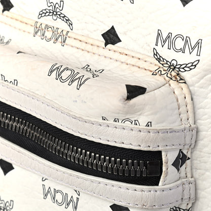MCM Visetos Medium Side Stud Stark Backpack White 14 of 14