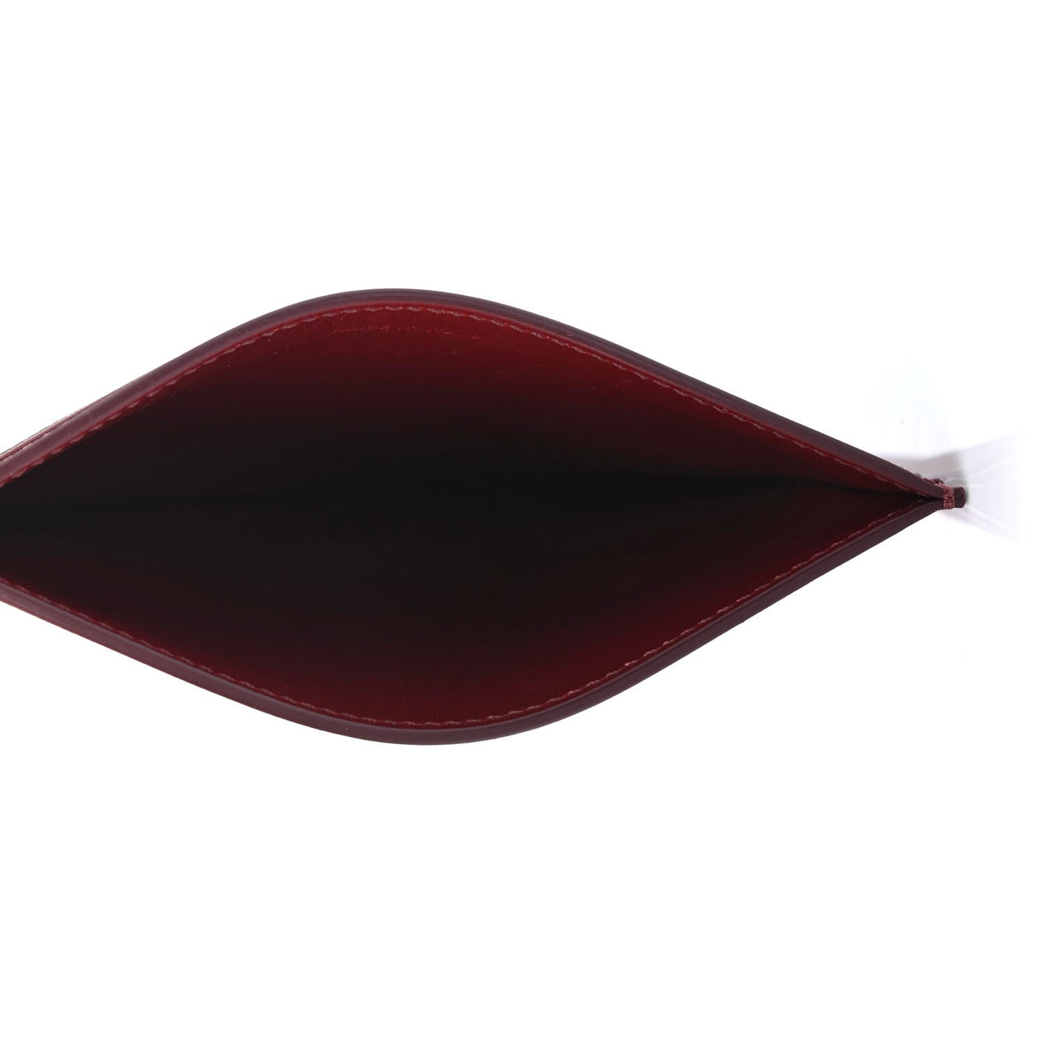 Celine Grained Calfskin Card Holder Light Burgundy 4 of 4