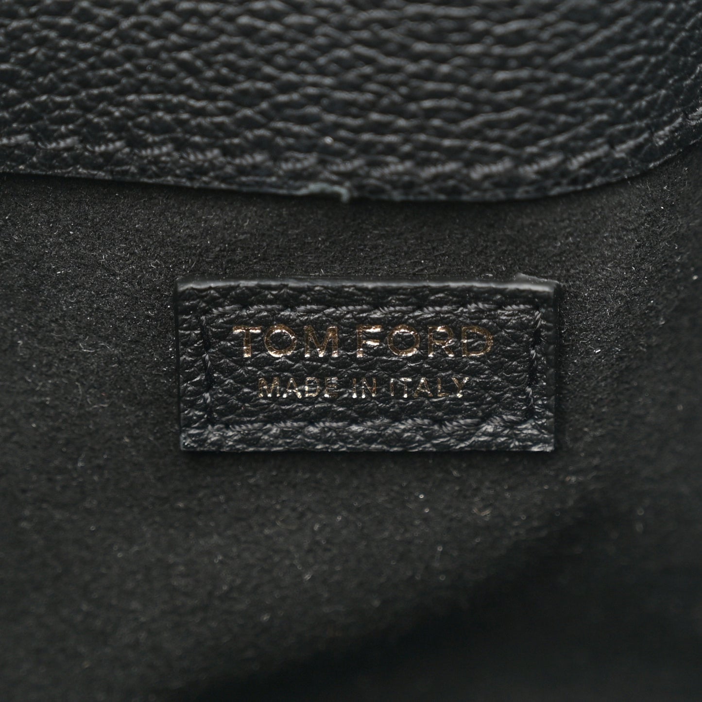 Grained Calfskin Mini TF Hobo Black