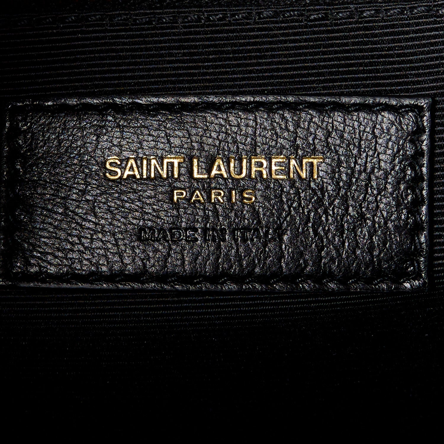 Saint Laurent Grain De Poudre Matelasse Chevron Large Monogram Satchel Black 7 of 11