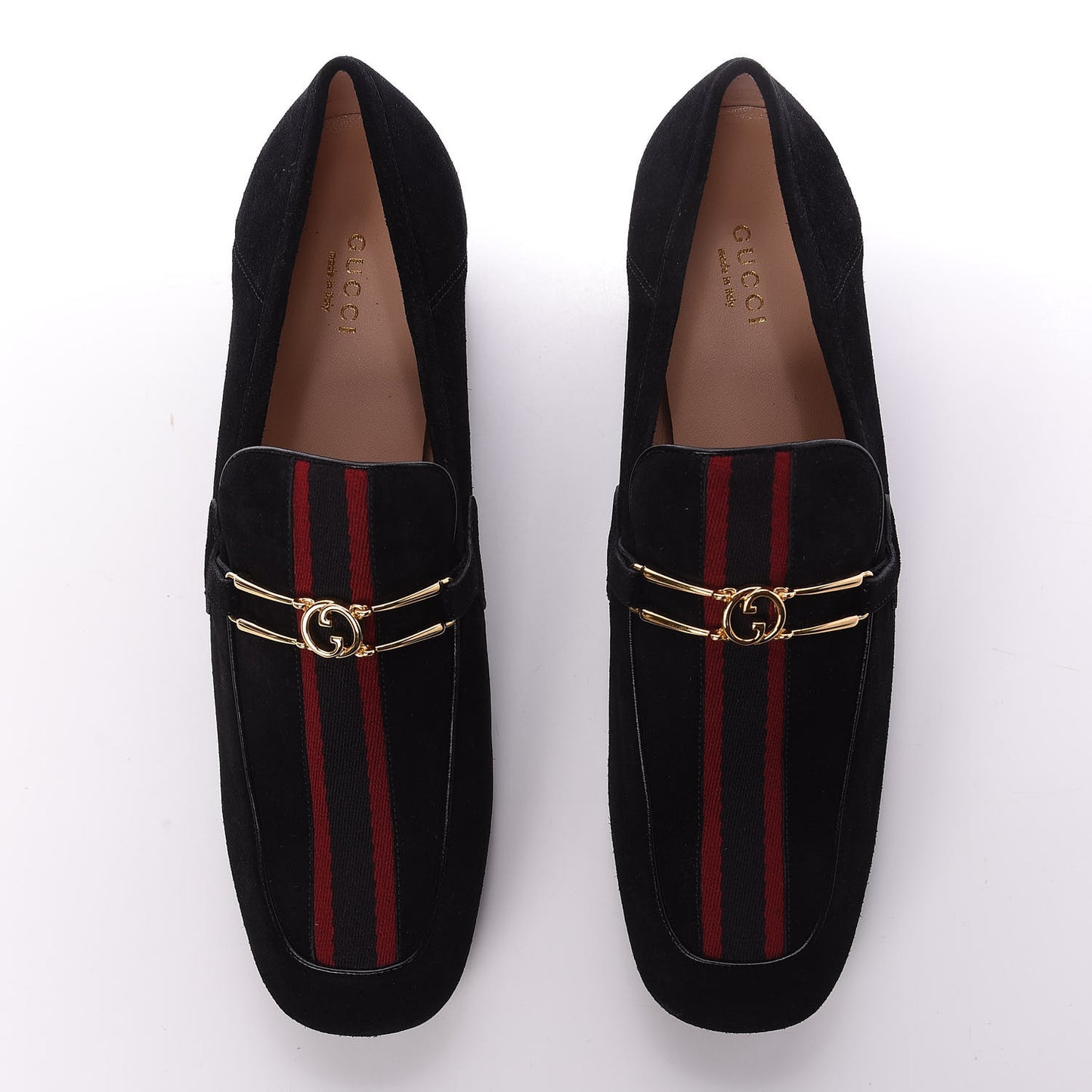 Suede Web Womens Loafers 42 Black