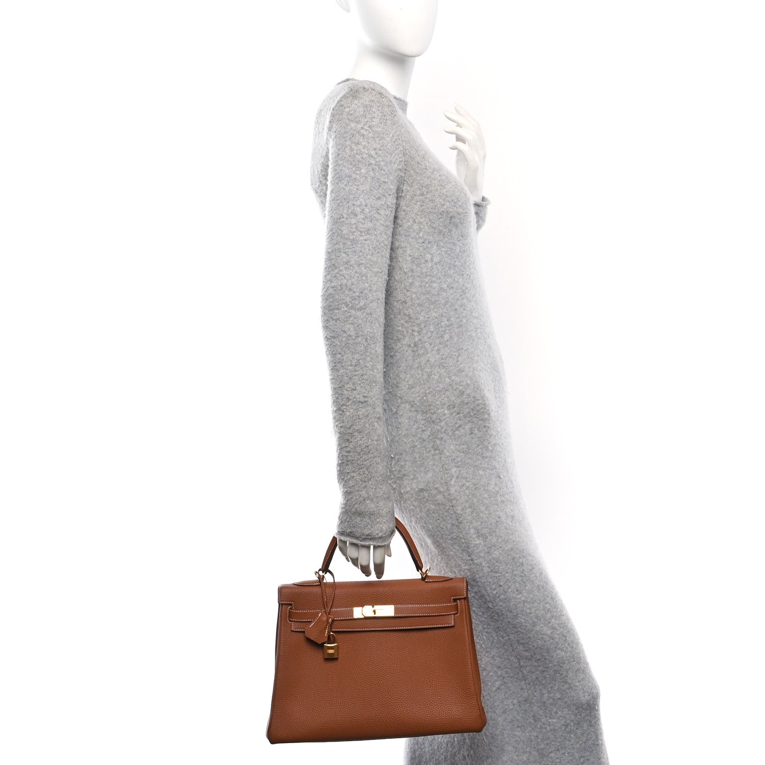 Hermes Togo Kelly Retourne 32 Gold 3 of 10