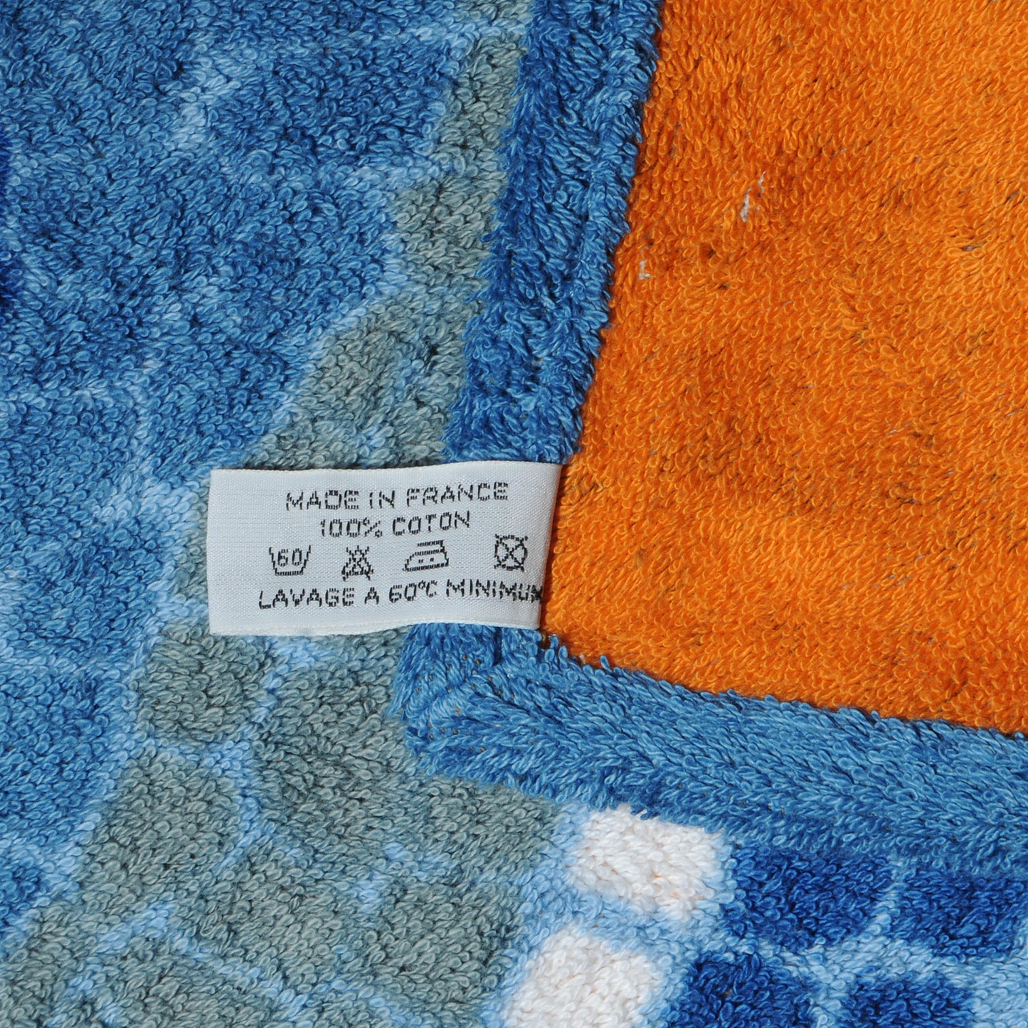 Printed Cotton Terry Cloth Mosaique Beach Towel