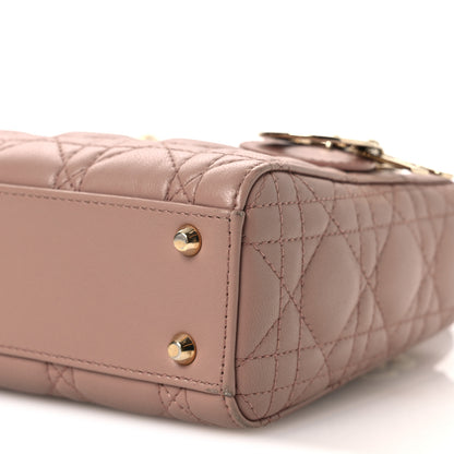 Christian Dior Lambskin Cannage Mini Lady Dior Blush 10 of 16