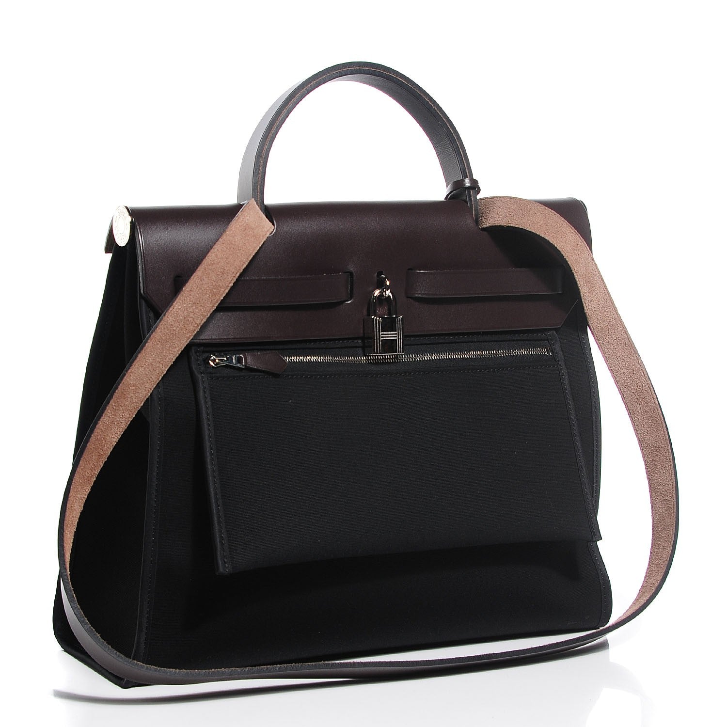 Hermes Toile Vache Hunter Herbag Zip 31 PM Black Ebene 3 of 18