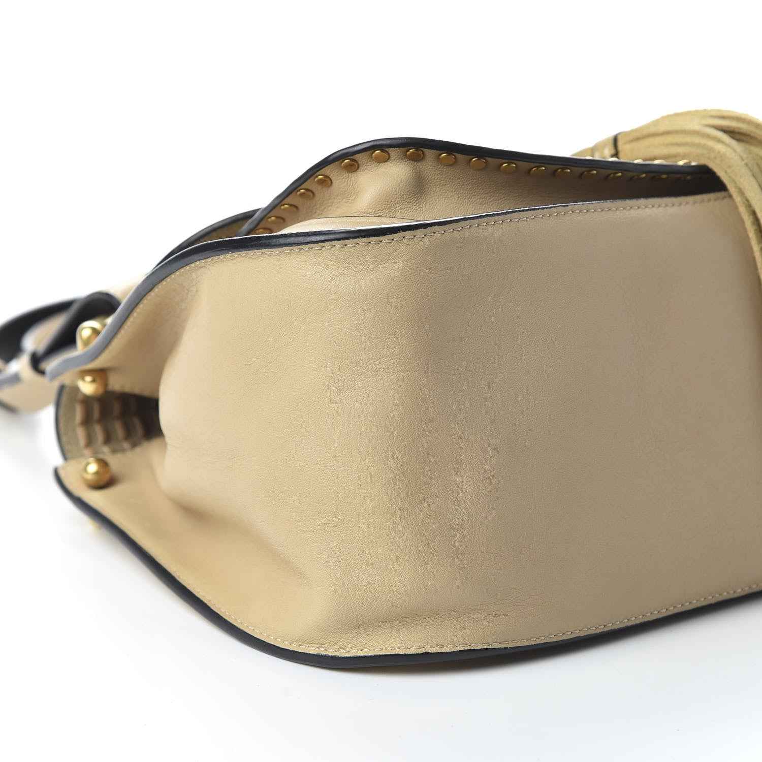 Chloe Calfskin Medium Braided Hudson Double Carry Shoulder Bag Blondie Beige 7 of 10