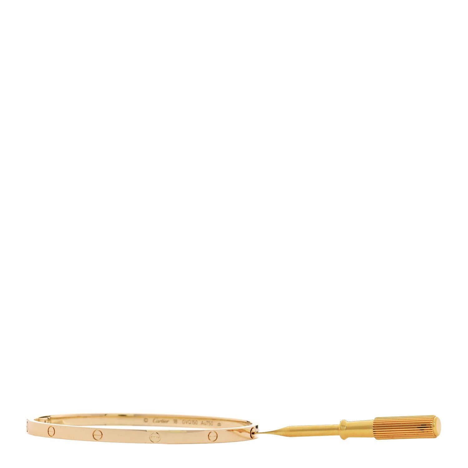 Cartier 18K Yellow Gold Small LOVE Bracelet 18 6 of 7