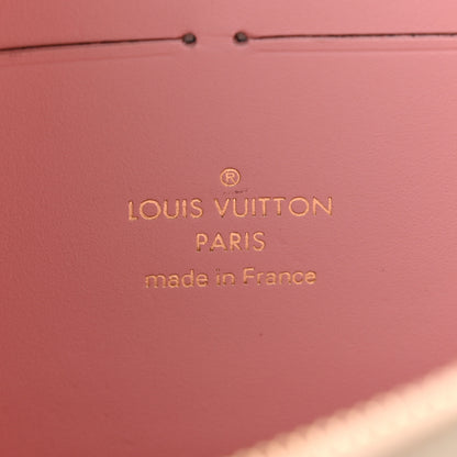 Louis Vuitton Damier Azur Croisette Chain Wallet Rose Ballerine 6 of 11