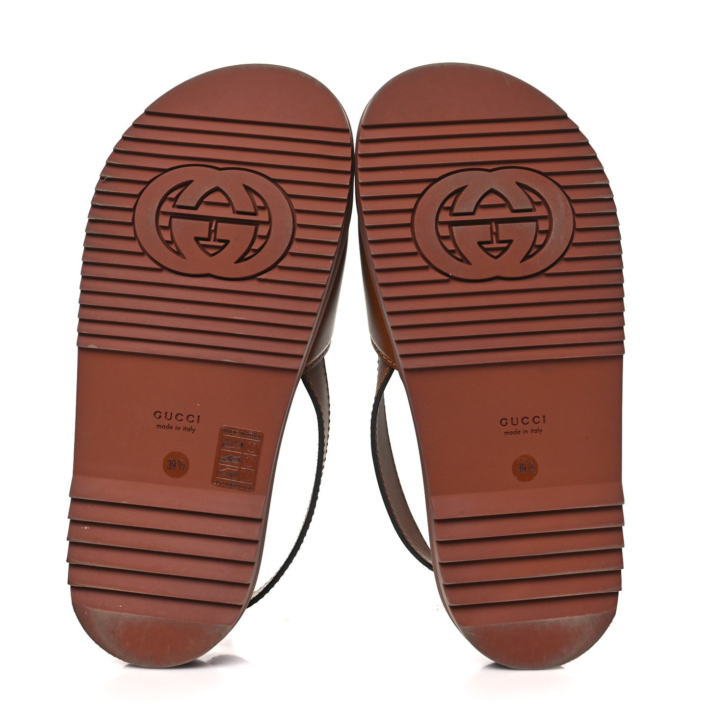 Calfskin Interlocking G Slingback Sandals 39.5