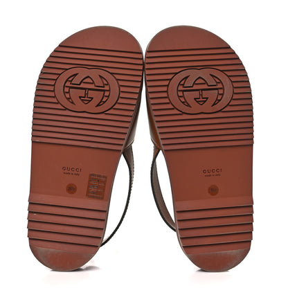 Gucci Calfskin Interlocking G Slingback Sandals 39.5 5 of 7