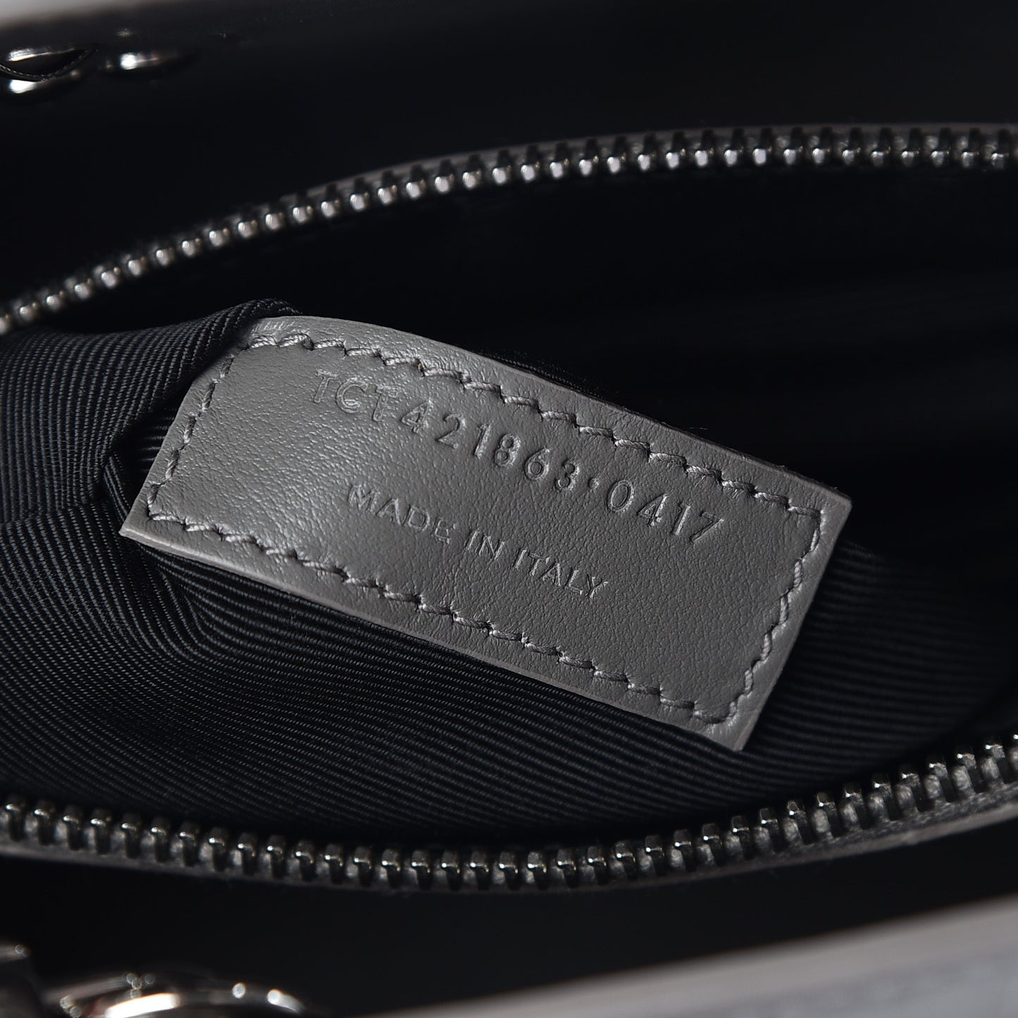Calfskin Crocodile Embossed Baby Sac De Jour Fog