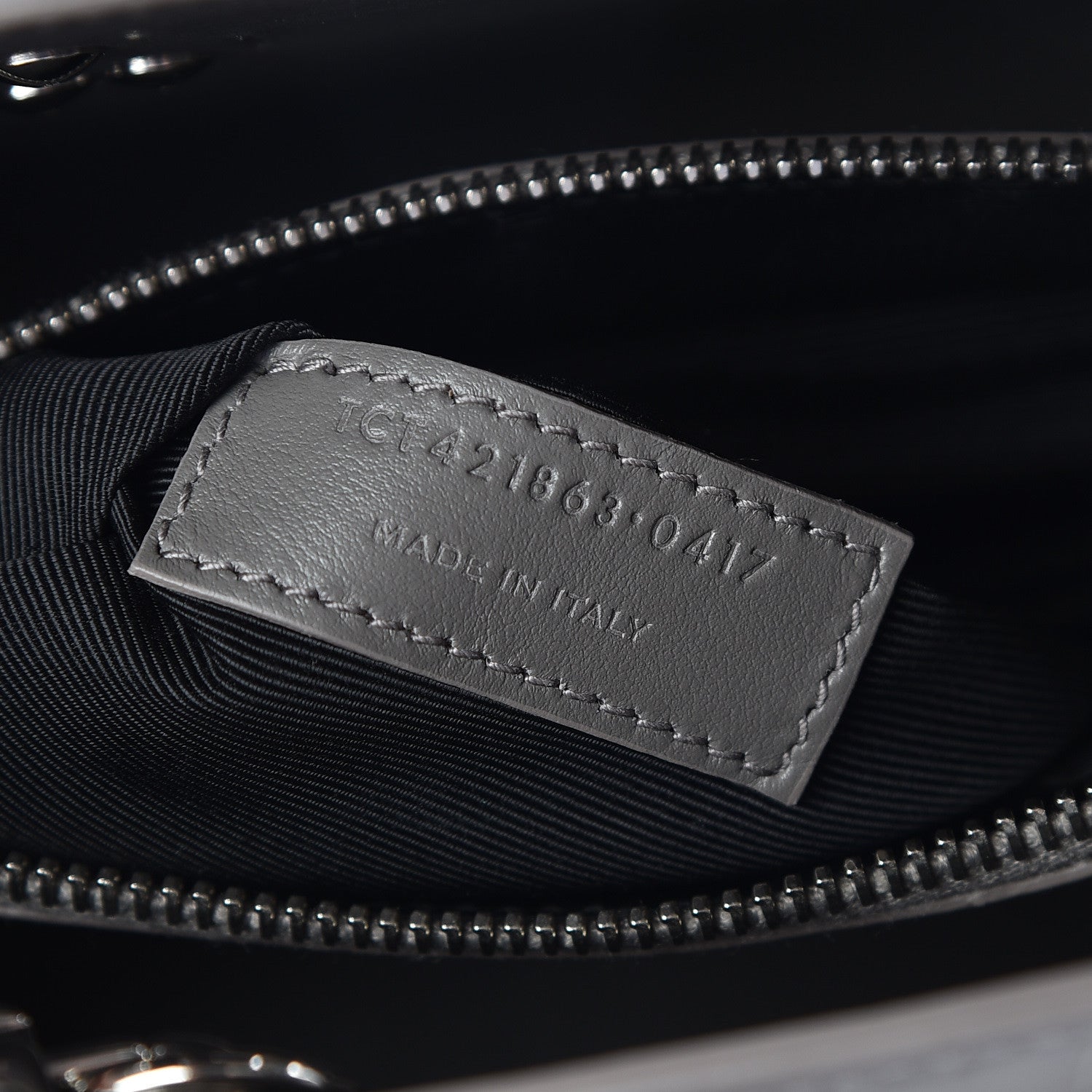 Saint Laurent Calfskin Crocodile Embossed Baby Sac De Jour Fog 9 of 9