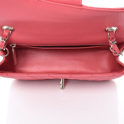 Chanel Caviar Quilted Mini Rectangular Flap Dark Pink 5 of 8