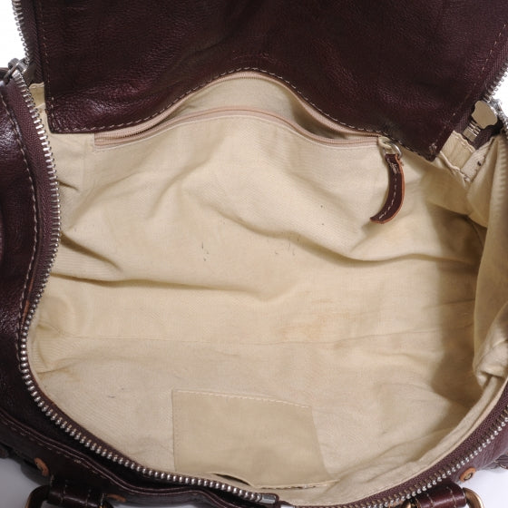 Chloe Leather Paddington Satchel Chocolate 9 of 9