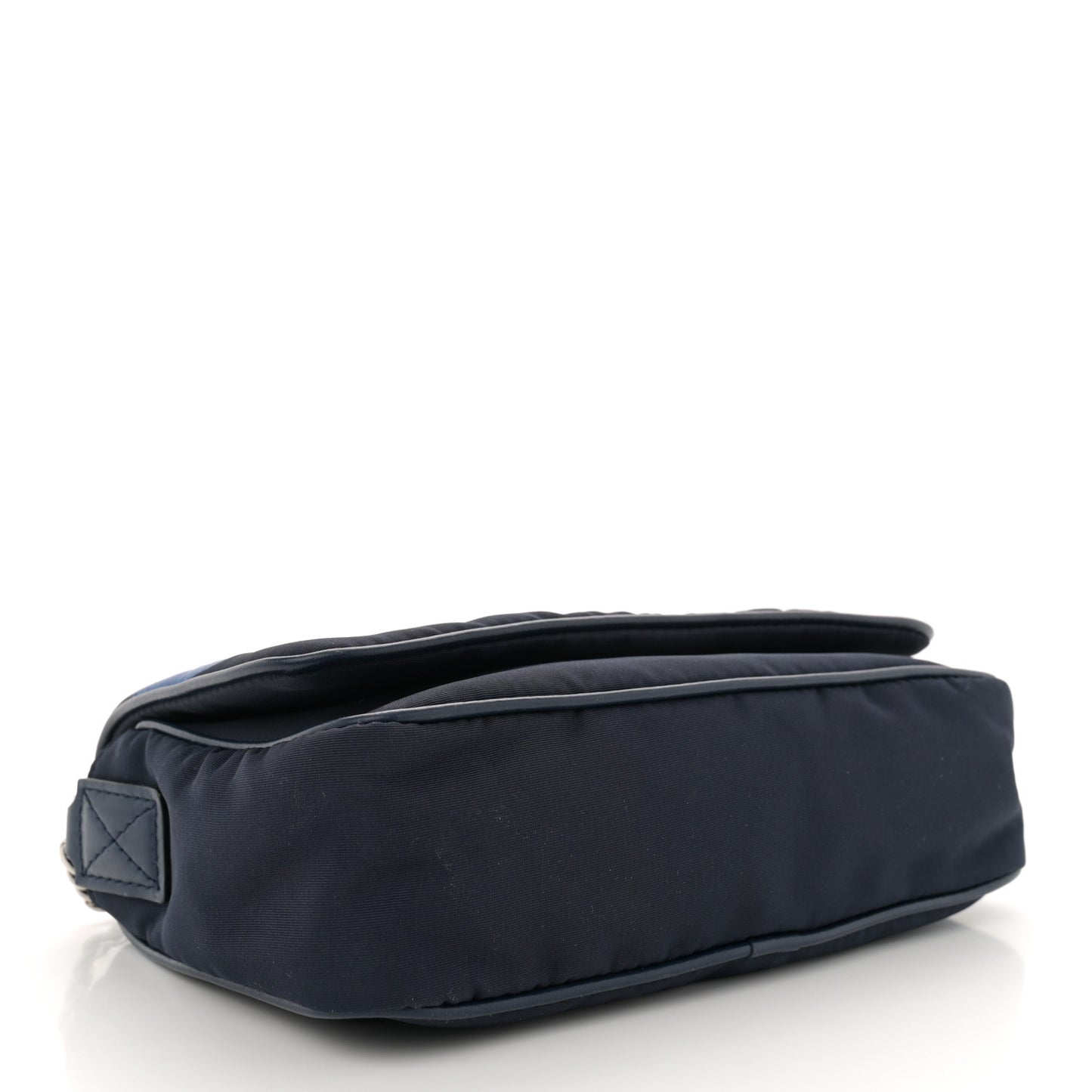Nylon Graffiti Skull Crossbody Bag Blue