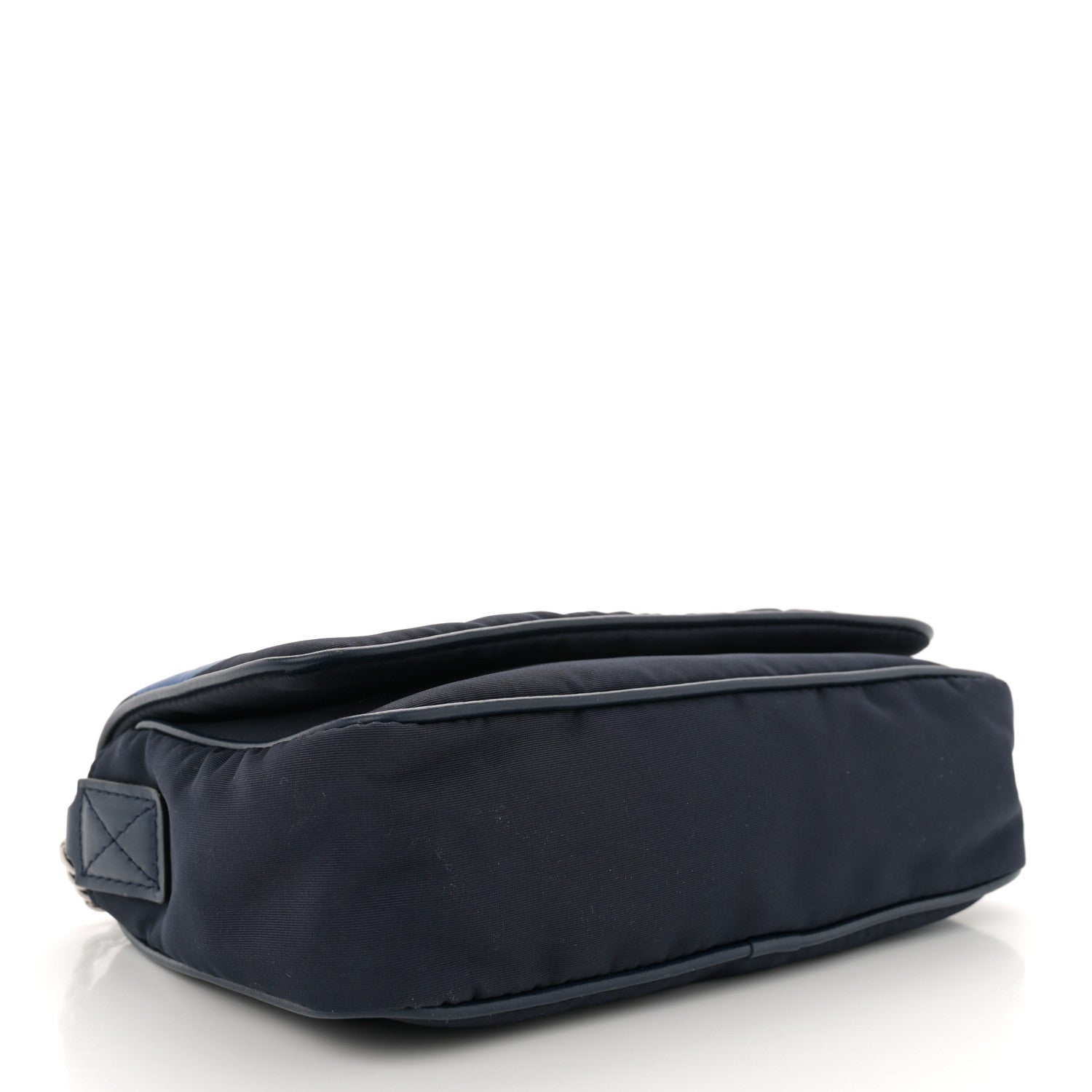 Alexander McQueen Nylon Graffiti Skull Crossbody Bag Blue 4 of 10