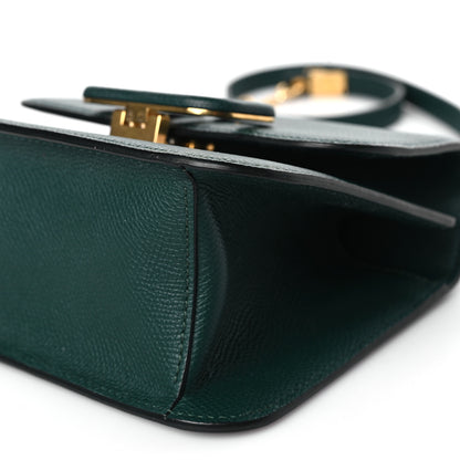 Valentino Garavani Grainy Calfskin Small VSling Shoulder Bag English Green 8 of 9