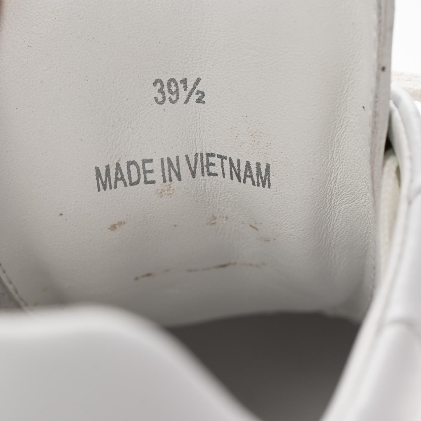 Nappa Diamond Light Platform Sneakers 39.5 White