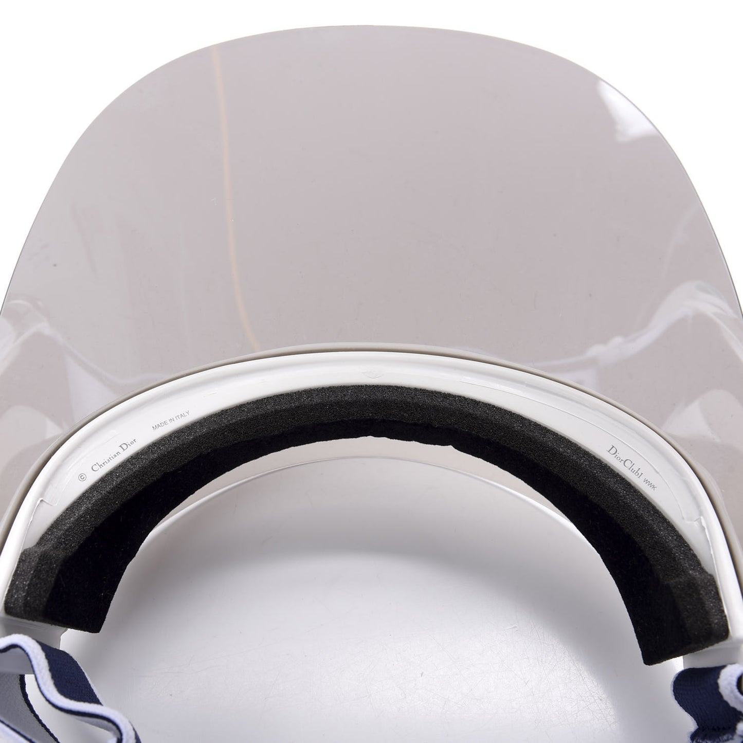 Mirrored DiorClub1 Sun Visor Silver