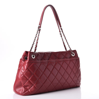 Chanel Caviar Quilted Timeless CC Soft Tote Red 3 of 7
