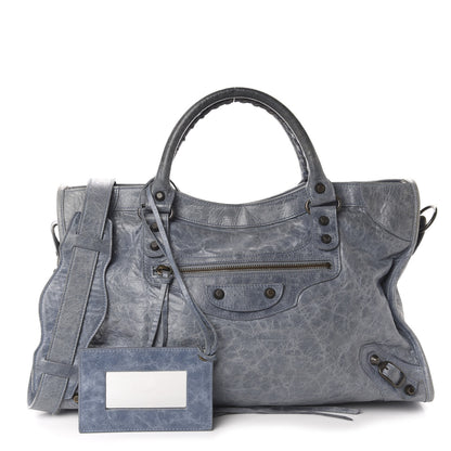 Balenciaga Agneau Classic Hardware City Bleu Glacier 1 of 15